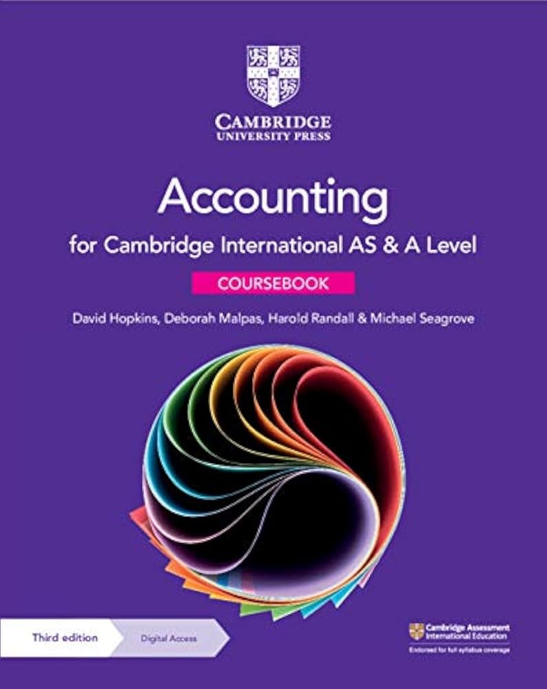 Cambridge International AS & A Level Accounting Coursebook 3rd Ed (9781108902922)