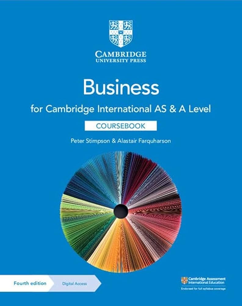 Cambridge International AS & A Level Business Coursebook 4th Ed (9781108921220)