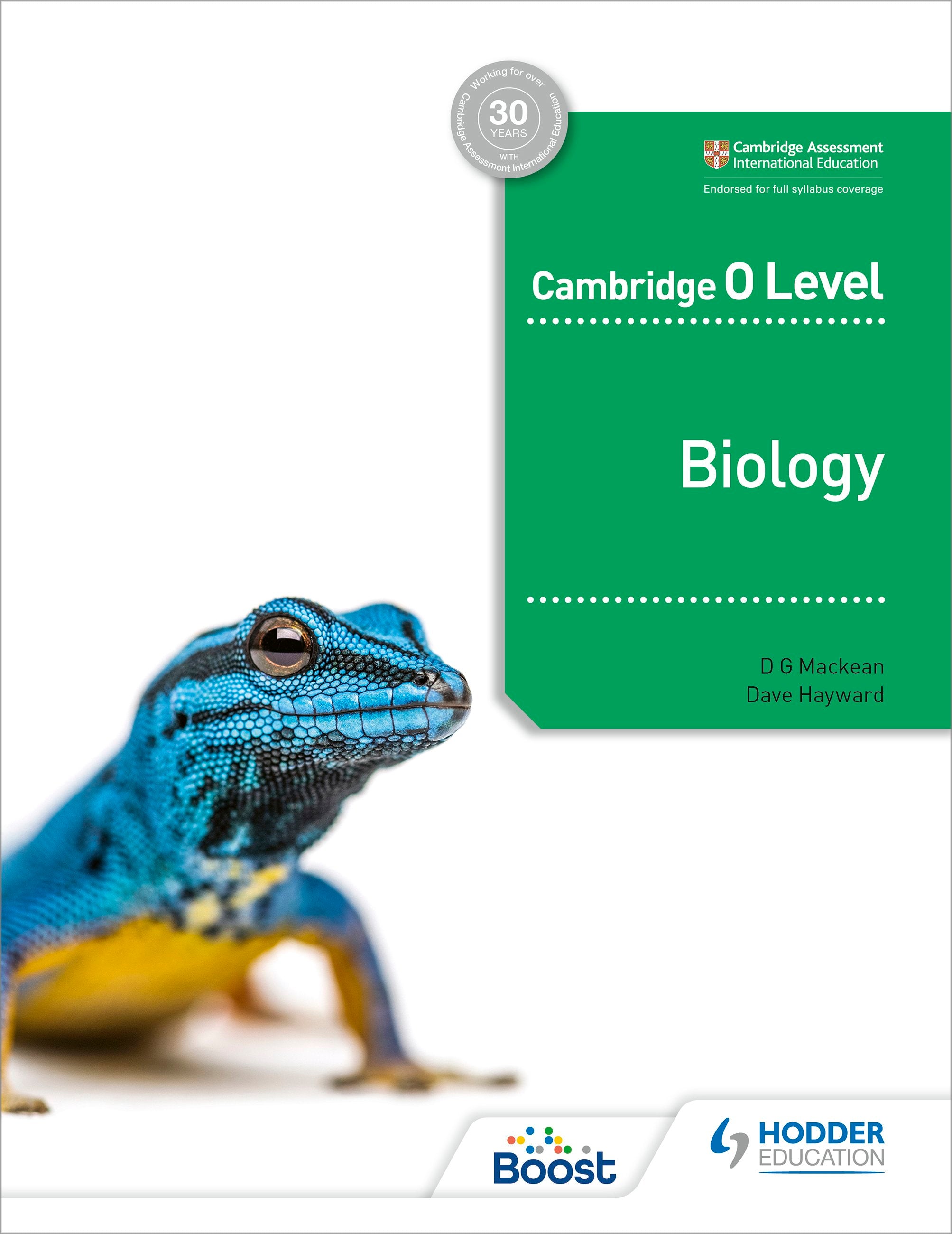 Hodder Cambridge O Level Biology (9781398310582)