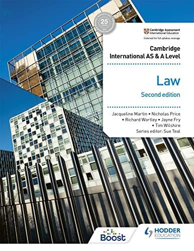 Cambridge International AS and A Level Law 2nd Ed